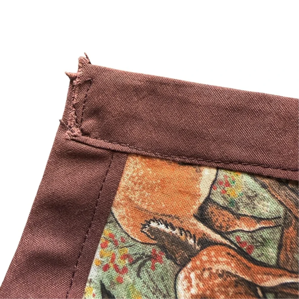 Handmade Deer Stag Table‎ Linens Lot (4) 2 Runners + 2 Placemats Rustic Lodge